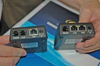 DSC_0024 The Grandstream ATA HandyTone 488 acts as a router, providing an FXO port for failover or dialplan based call routing, and a FXS port. The HandyTone 386 provides 2 FXS ports with independent SIP accounts.