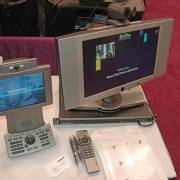 20050315af Tandberg 150 (left), Tandberg 1500 MXP (right): SIP enabled, wireless, 2 Mbps, 17