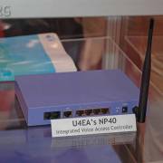 20050315f U4EA (= euphoria) NP40 Integrated Voice Access Controller. FXO/FXS ports, SIP, G729AB, T.38, G.168, RADIUS, QoS tagging of media streams, WLAN (802.11a/b/g).